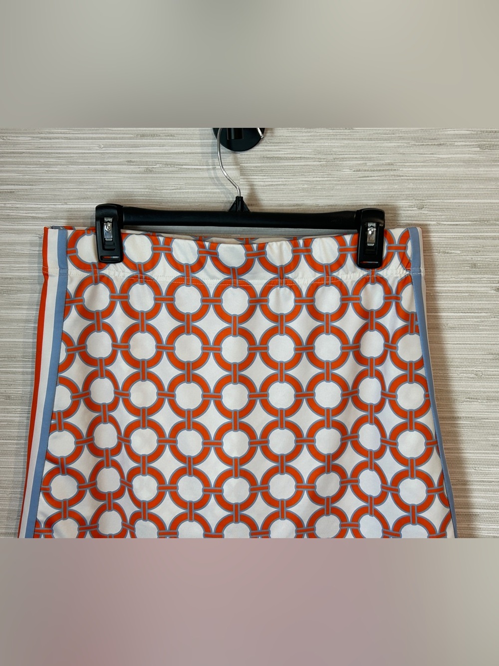 Gretchen Scott Skort M Orange Light Blue Nautical Geometric Interlocking Circle - Picture 5 of 7